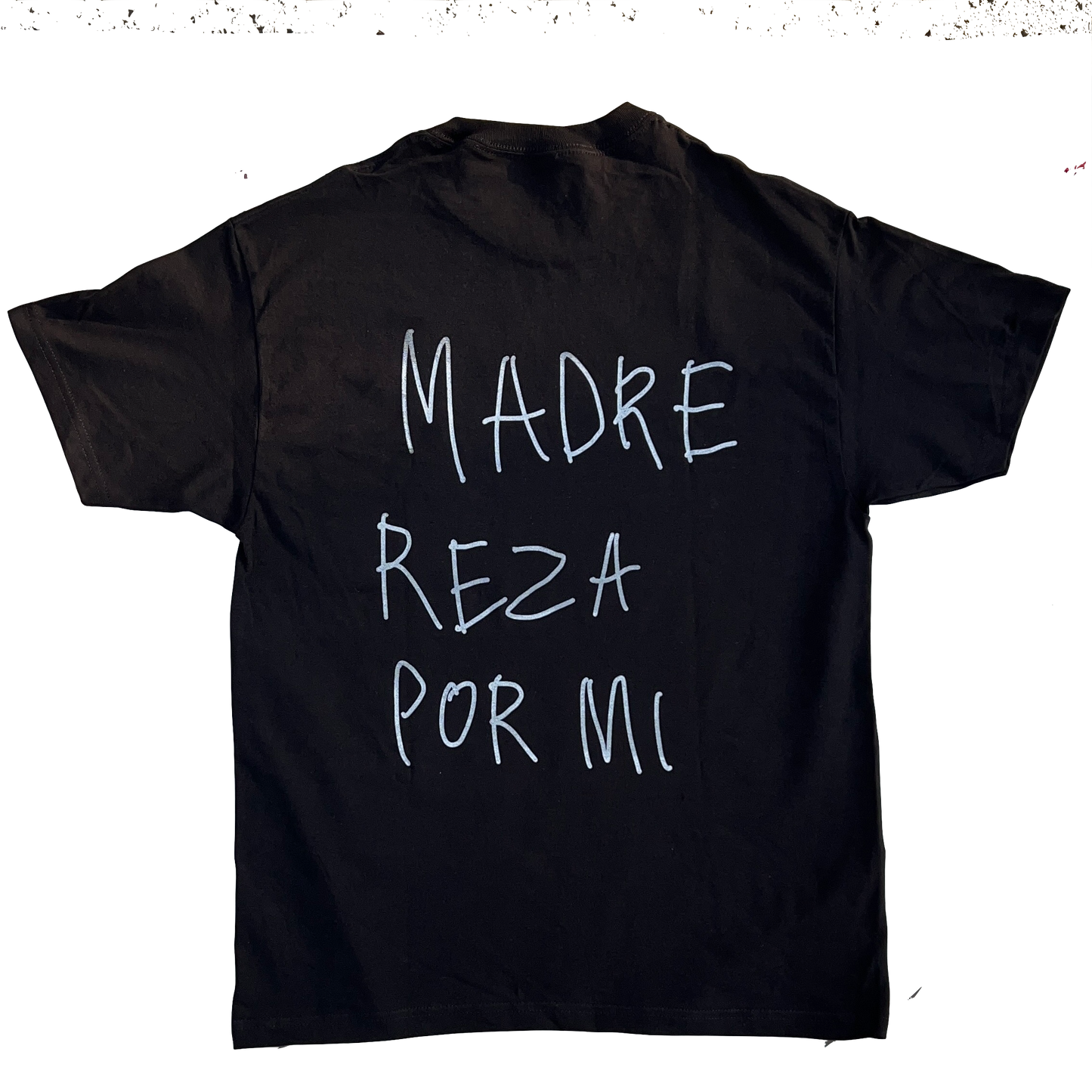 Black Distressed Madre Tee