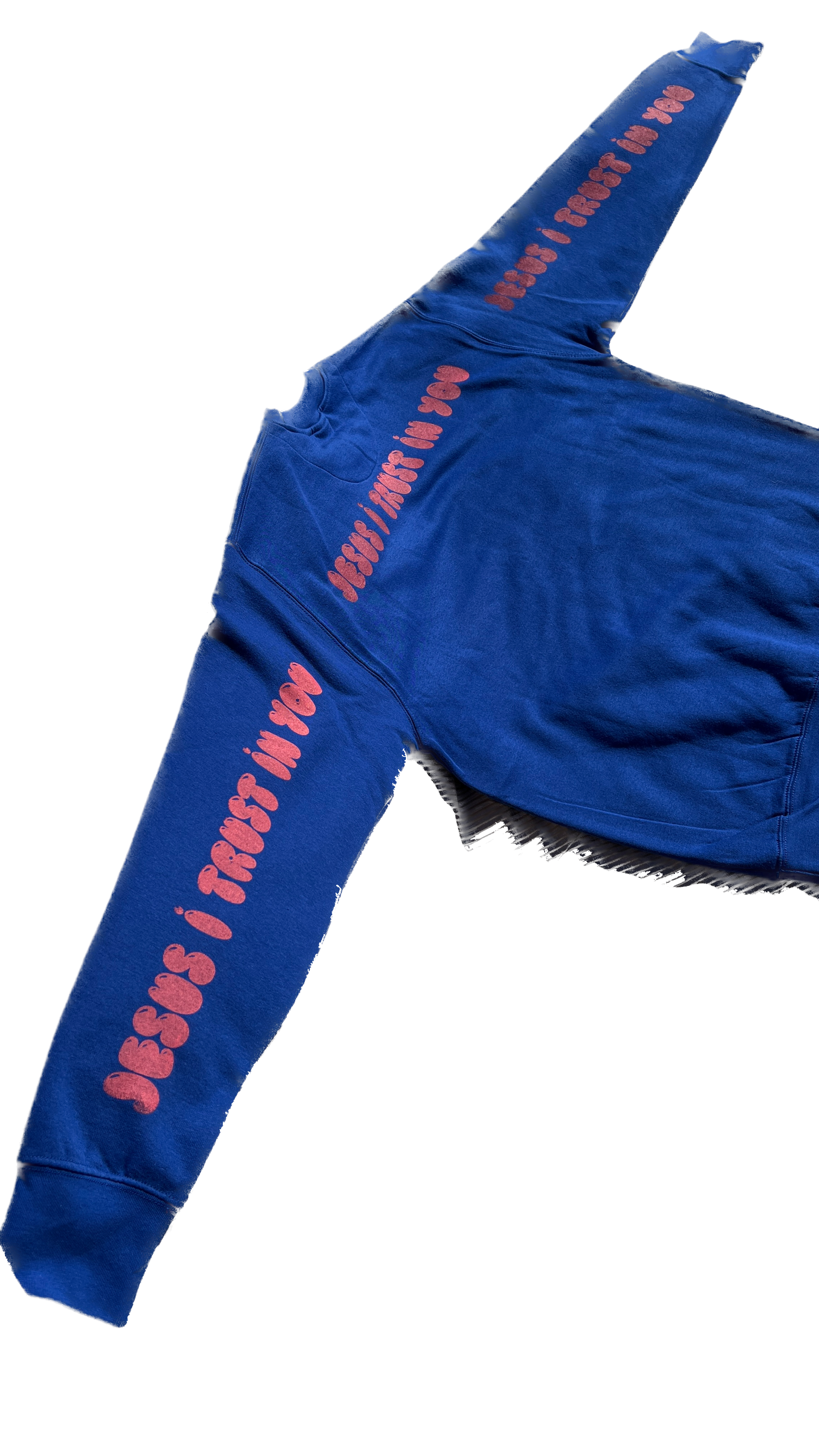 Cobalt Blue Distressed Crew