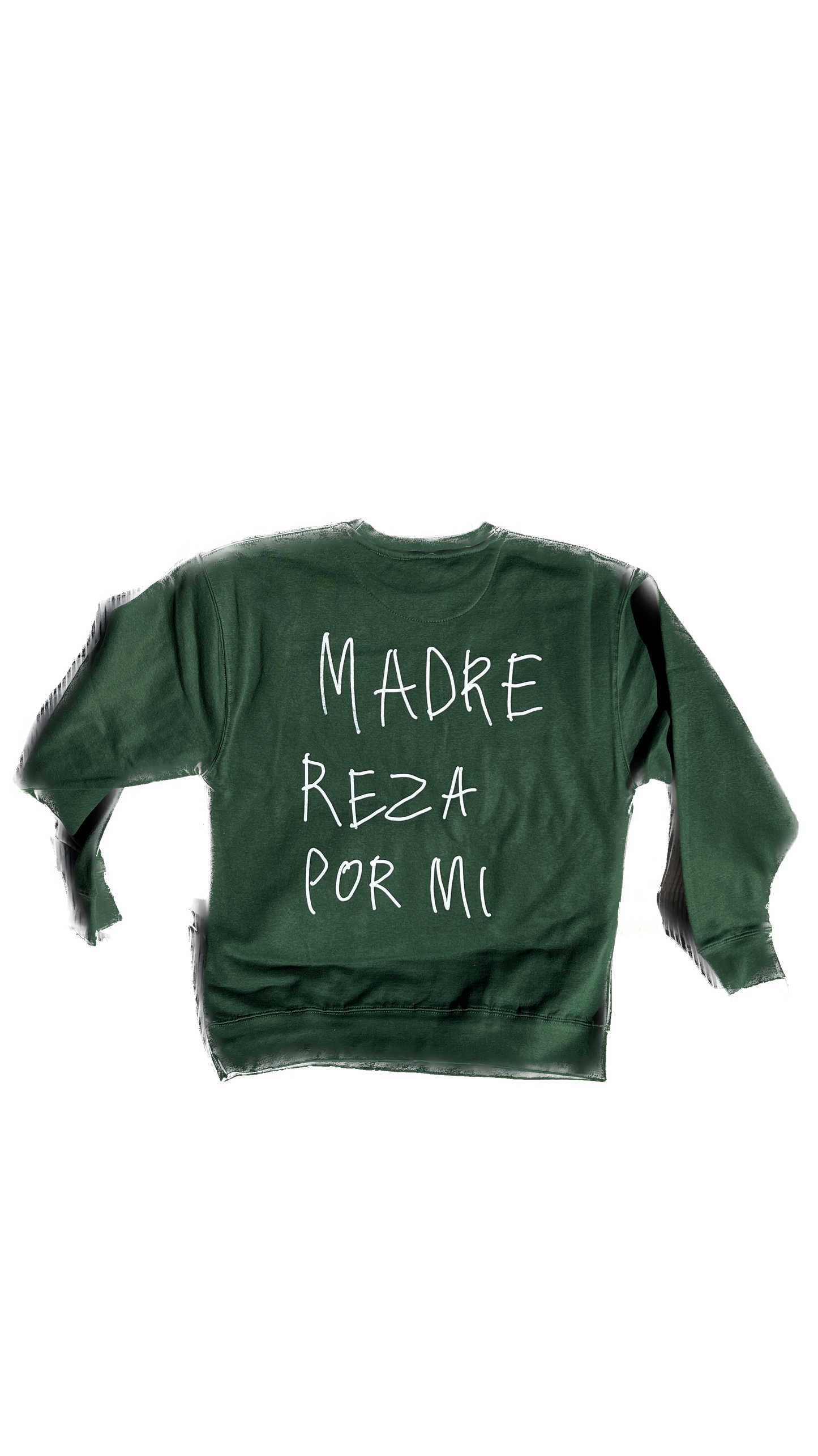 Forest Green Distressed Madre Crew